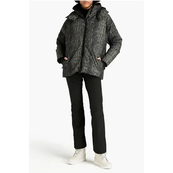 Varley Dorothy snake print ski jacket